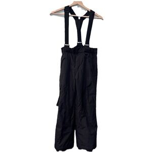 Sport Essentials Snow‎ Pants Kids Youth Sz 10 Suspender Ski Pants Black Solid